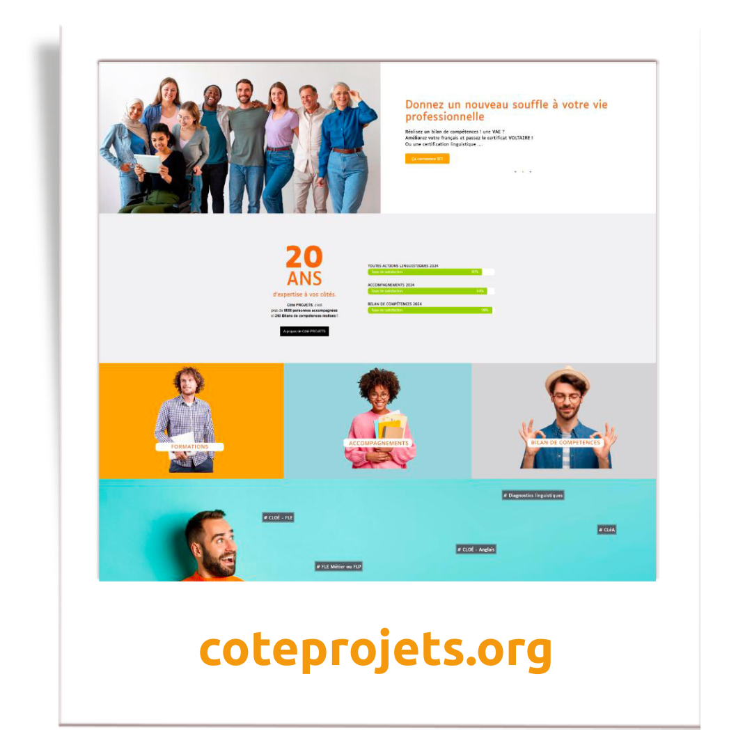 Refonte du site WordPress Côté Projets à Lyon