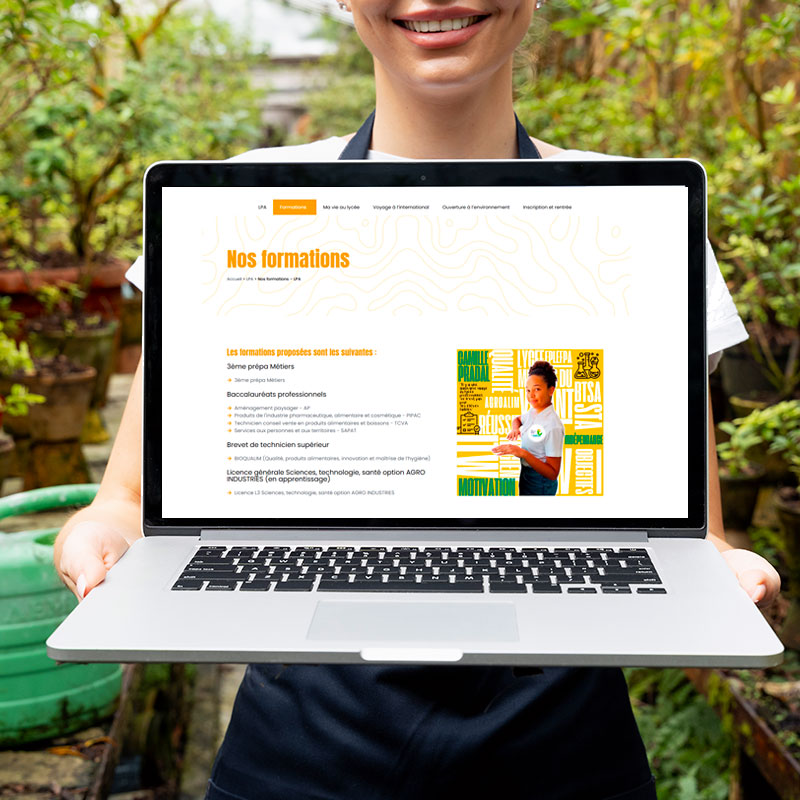 Refonte du site agro campus atlantique en Martinique