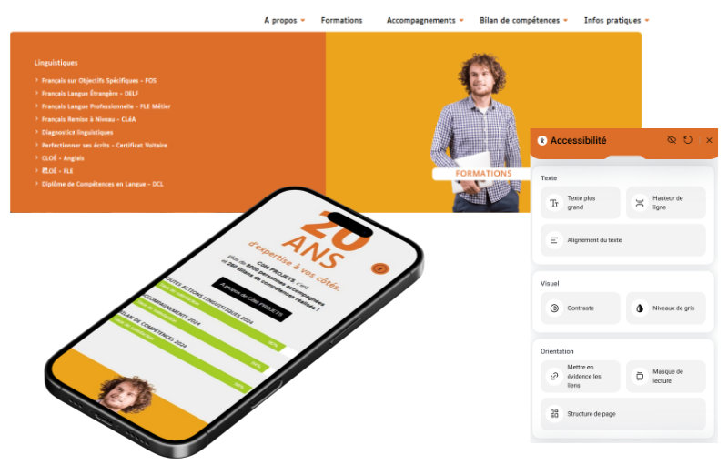 Refonte du site WordPress Côté Projets à Lyon