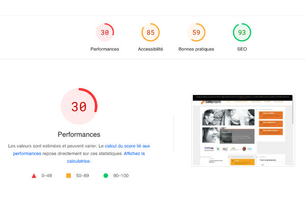 Refonte du site WordPress Côté Projets à Lyon